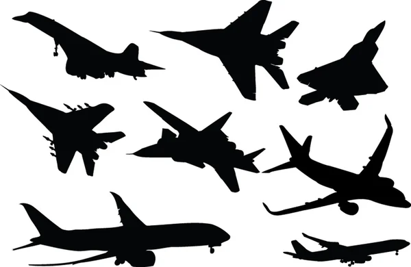 stock vector Airplanes collection