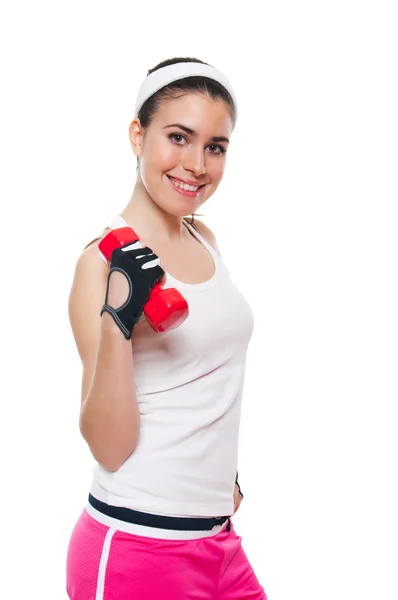 Attraente palestra ragazza workingout — Foto Stock