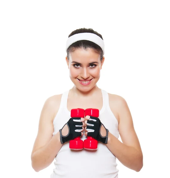 Atractivo entrenamiento de chica fitness —  Fotos de Stock