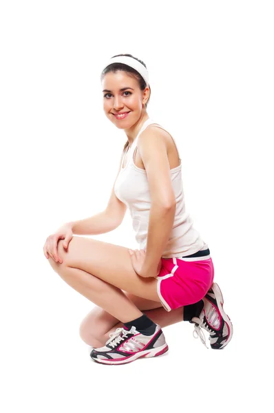 Çekici fitness kız workingout — Stok fotoğraf