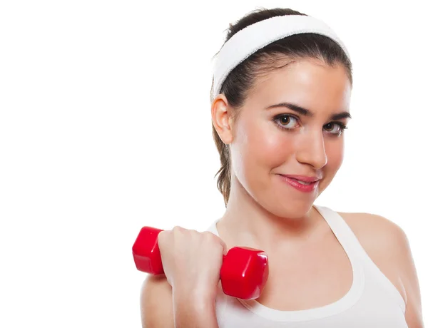 Attraktives Fitnesstraining für Mädchen — Stockfoto