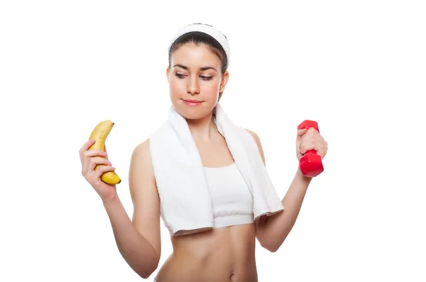 Atraktivní fitness dívka workingout — Stock fotografie