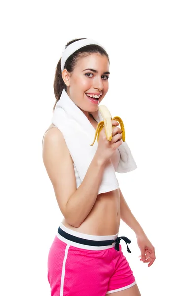 Atraente fitness girl workingout — Fotografia de Stock