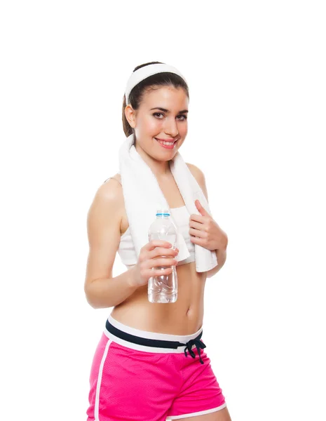 Çekici fitness kız workingout — Stok fotoğraf
