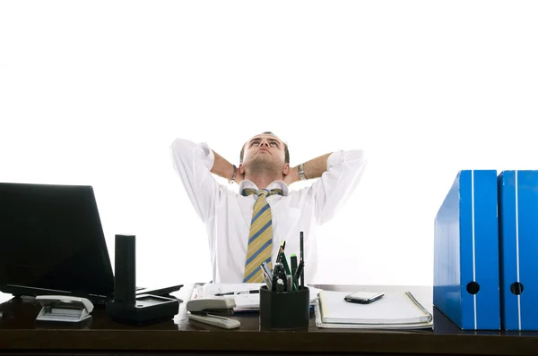 Empresário estressado e frustrado — Fotografia de Stock