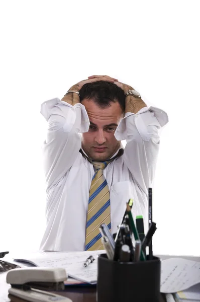 Стресс и разочарование бизнесмена — стоковое фото