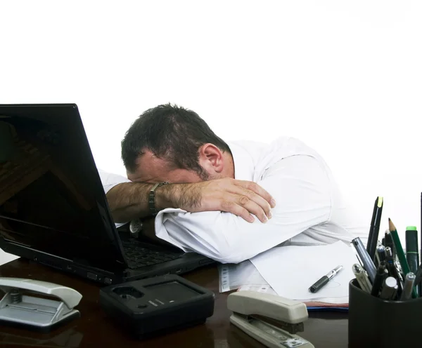 Empresário estressado e frustrado — Fotografia de Stock