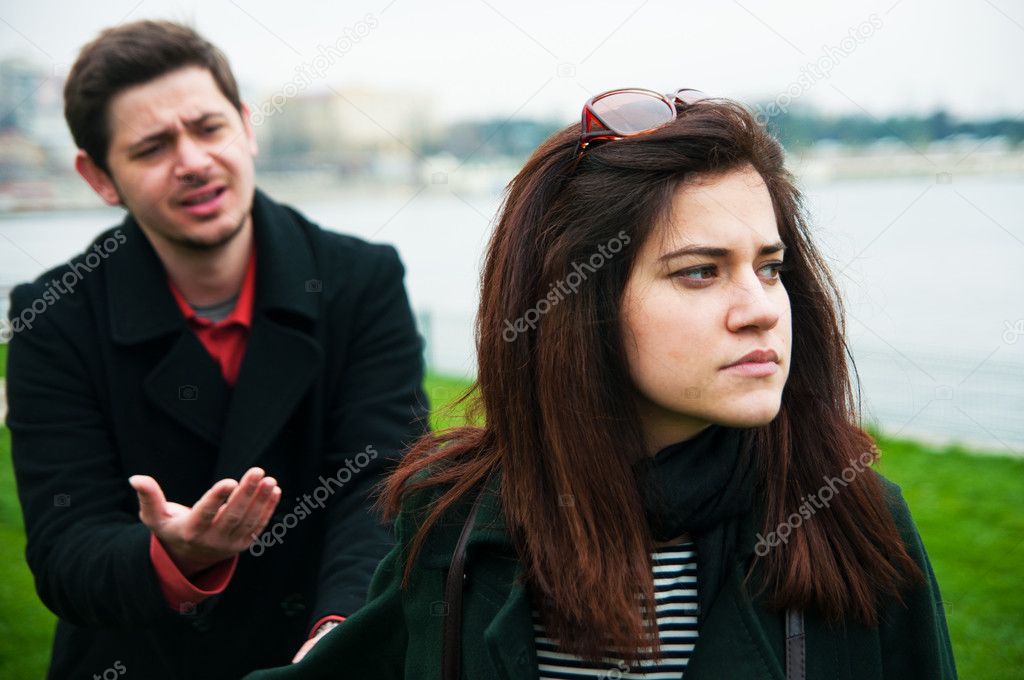 Young couple facing relationship difficulties