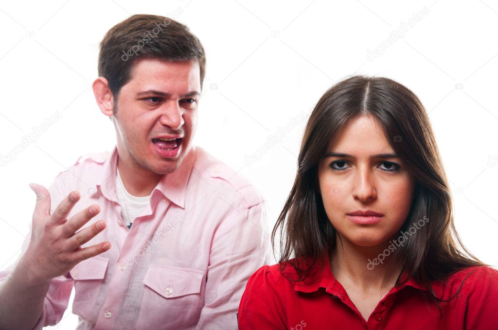 Young couple facing relationship problems