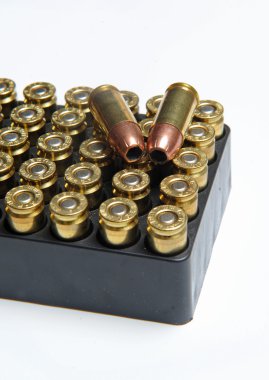 Box of 9mm ammuntion clipart