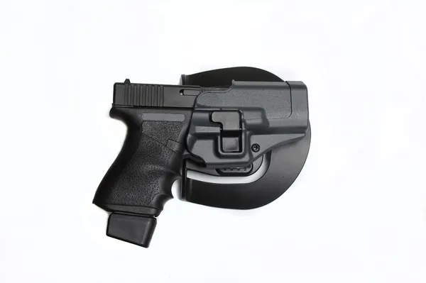 Holstered pistolet 9mm — Zdjęcie stockowe