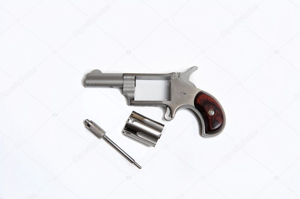 Mini revolver taken apart