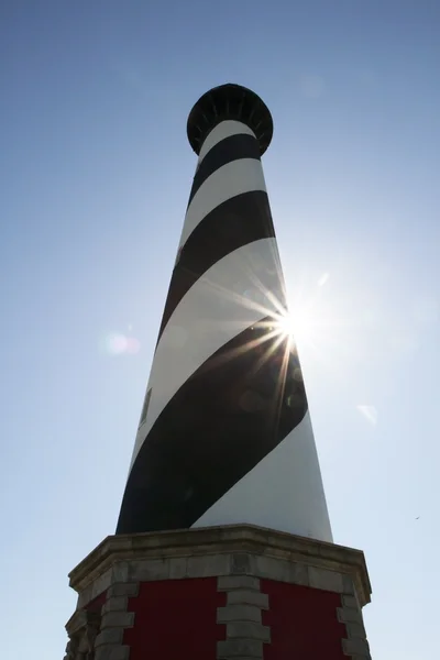 Latarni morskiej Cape hatteras w Północnej Karolinie zewnętrzny Banki — Zdjęcie stockowe