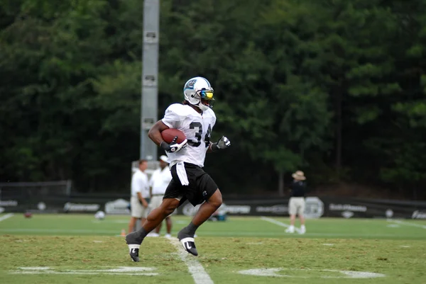 SPARTANBURG, SC - July 28: Carolina Panther football player Deangelo Williams during training camp July 28, 2008. — Stock Photo, Image