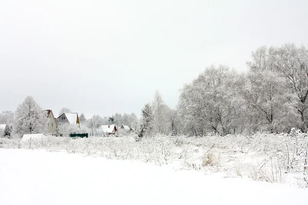 हिवाळी गाव विना-रॉयल्टी स्टॉक फोटो