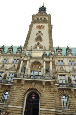 Town Hall Tower of Hamburg, Germany clipart