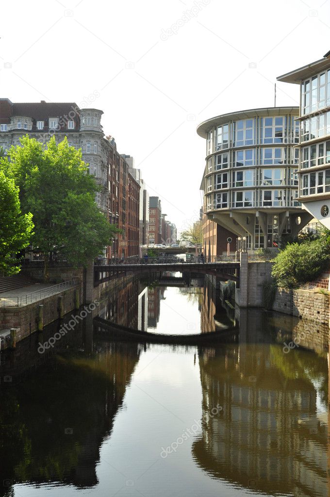 Hamburgs canal view