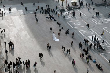 evlilik piazza Duomo, milan (İtalya)