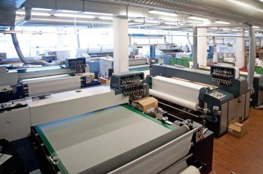 Digital textile printing clipart
