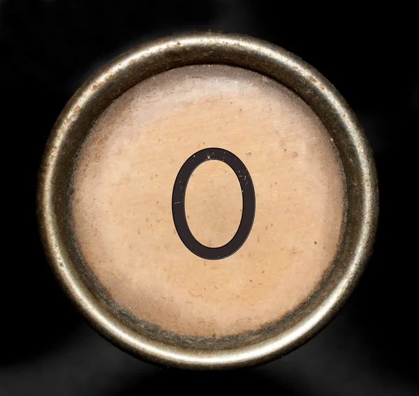 Bir daktilo tuşları ile oluşan yazı tipi — Stok fotoğraf