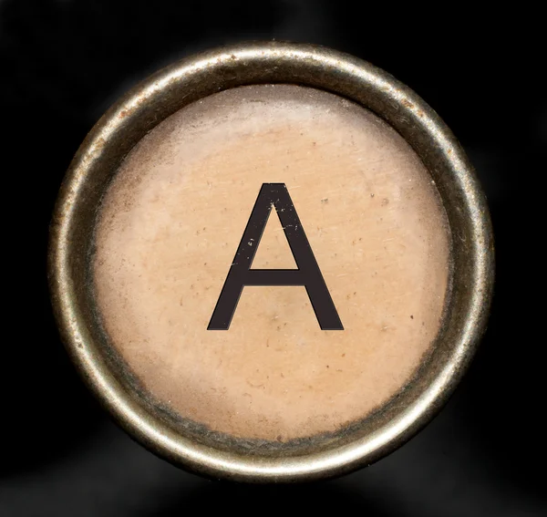 Teckensnitt som består av stämm av en skrivmaskin — Stockfoto