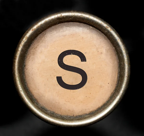 Teckensnitt som består av stämm av en skrivmaskin — Stockfoto