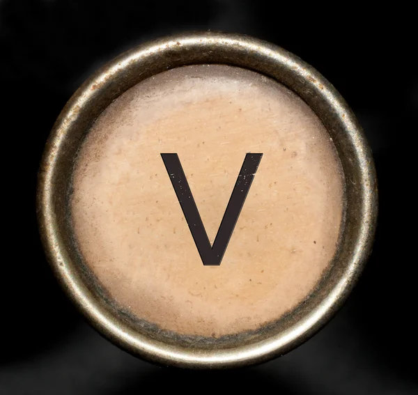 Fonta yang terdiri dari kunci mesin tik — Stok Foto
