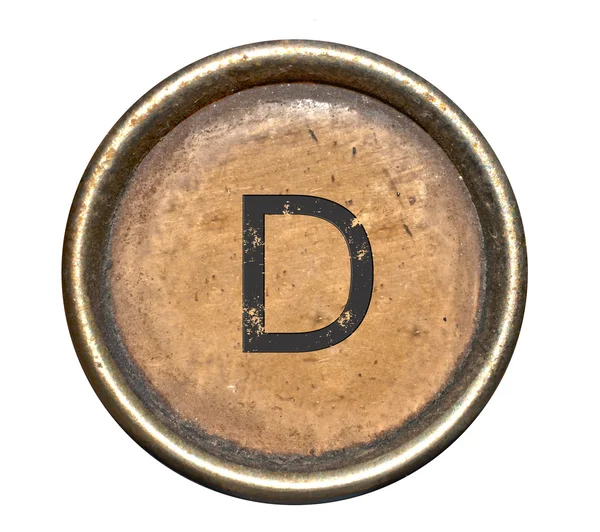Γραμματοσειρά που αποτελείται από κλειδιά του μια γραφομηχανή — Φωτογραφία Αρχείου