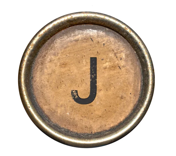 Γραμματοσειρά που αποτελείται από κλειδιά του μια γραφομηχανή — Φωτογραφία Αρχείου