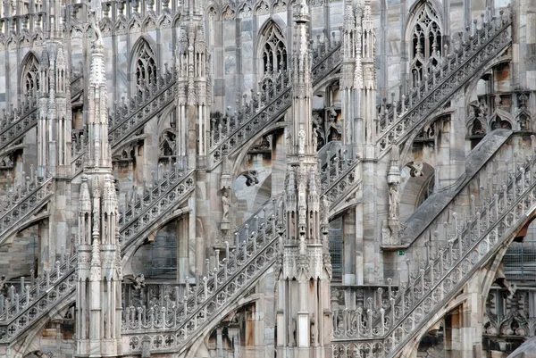 Katedra w Mediolanie (kopuła, katedry) — Zdjęcie stockowe