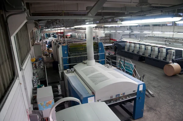 Nyomja meg a nyomtatás - ofszet gép — Stock Fotó