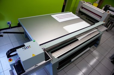 Digital printing - wide format printer clipart