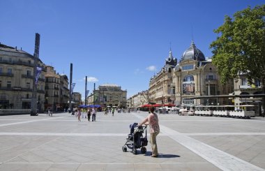 Montpellier, France - Place de la Comédie clipart