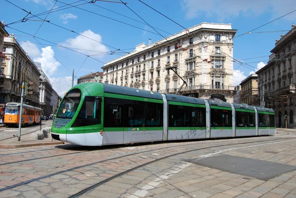 Tranvía (tranvía) en Milán — Foto de Stock
