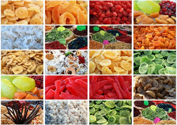 Photo collage - Candied Fruits — Stock Photo, Image