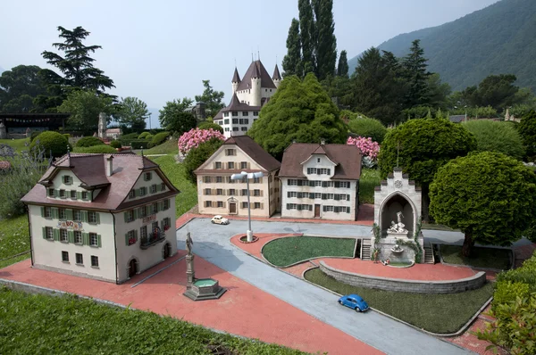 Miniature model in mini park — Stock Photo, Image