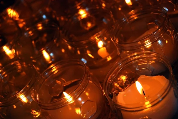 Candles in a church — Stock Photo, Image