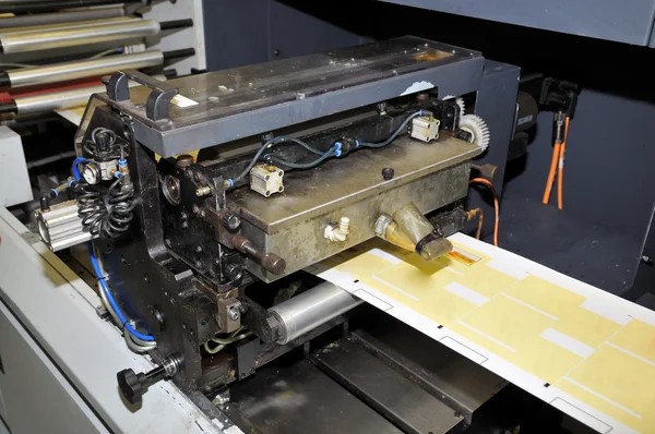 산업 printshop: Flexo 인쇄를 누릅니다 — 스톡 사진