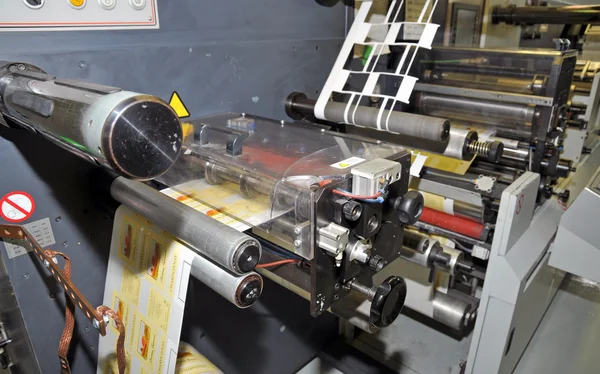 Imprimerie industrielle : Flexo press printing — Photo