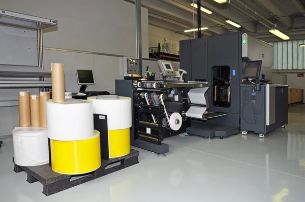 Press printing - Digital printer for labels — Stock Photo, Image