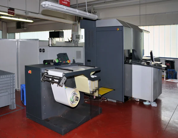 Impressão de imprensa - Impressora digital para etiquetas — Fotografia de Stock