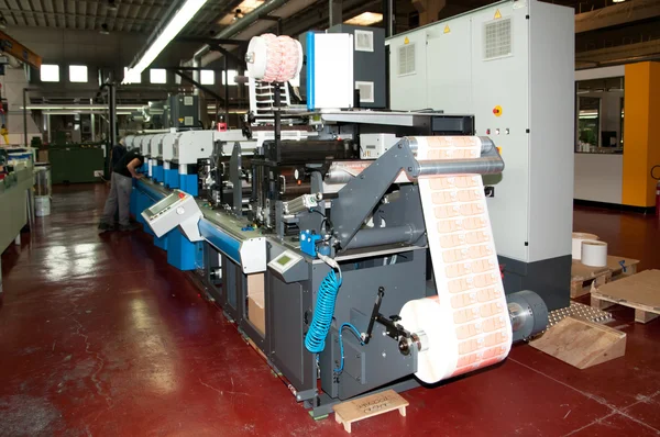 Imprenta industrial: Impresión flexográfica —  Fotos de Stock