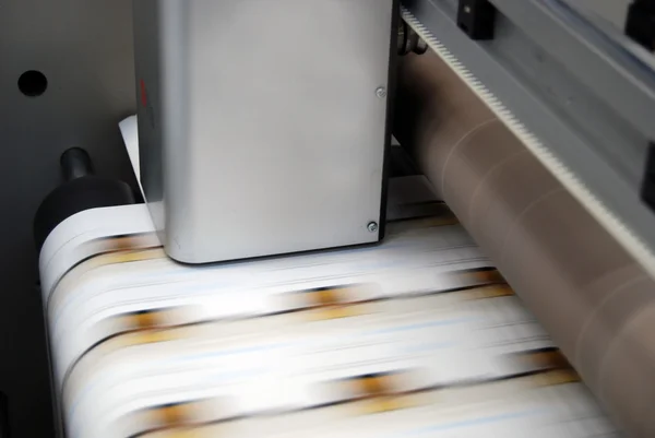 Drukarnia przemysłowa: Flexo naciśnij przycisk drukowania — Zdjęcie stockowe