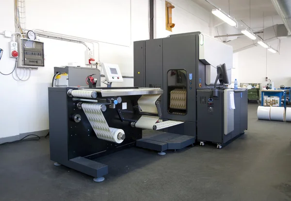 Impresión de prensa - Impresora digital para etiquetas — Foto de Stock