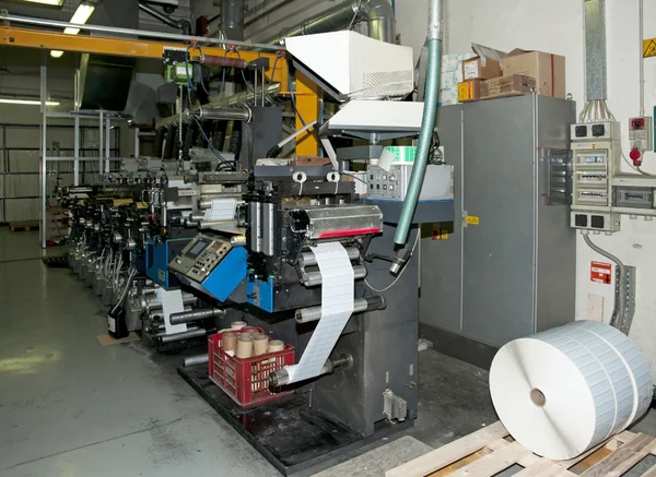 Stampa industriale: stampa flessografica — Foto Stock