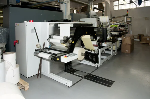 Imprenta industrial: Impresión flexográfica — Foto de Stock