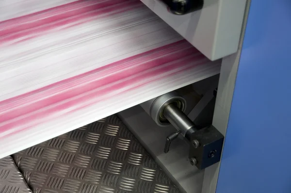 Offset press printing for labels — Stock Photo, Image