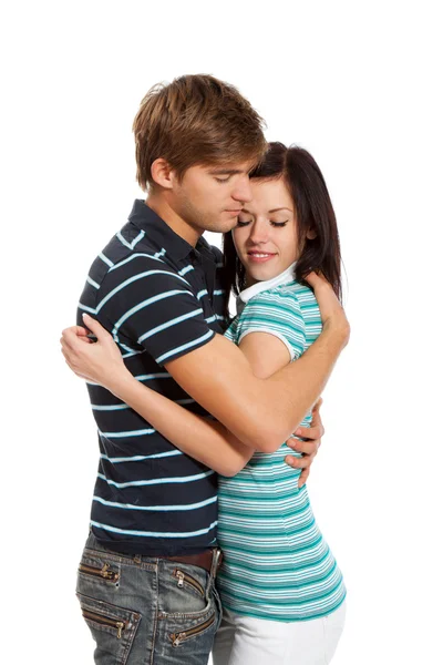 Young happy couple love smiling — Stock Photo, Image