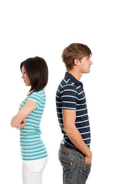 Young couple couple conflict — Stock Photo, Image