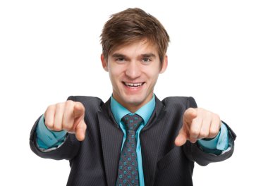 Young businessman clipart